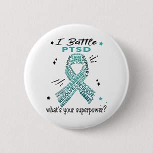 Support PTSD Warrior Gifts 缶バッジ