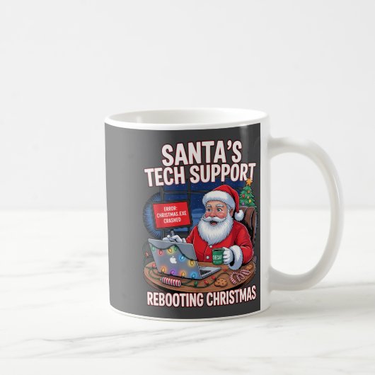 Support Rebooting s Santa Tech Vibes コーヒーマグカップ (右)