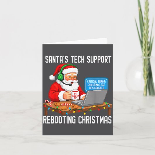Support Rebooting Tech Santa's Smile カード (正面)