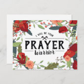 Support, Religious, I'll be your Prayer Warrior ポストカード (正面/裏面)
