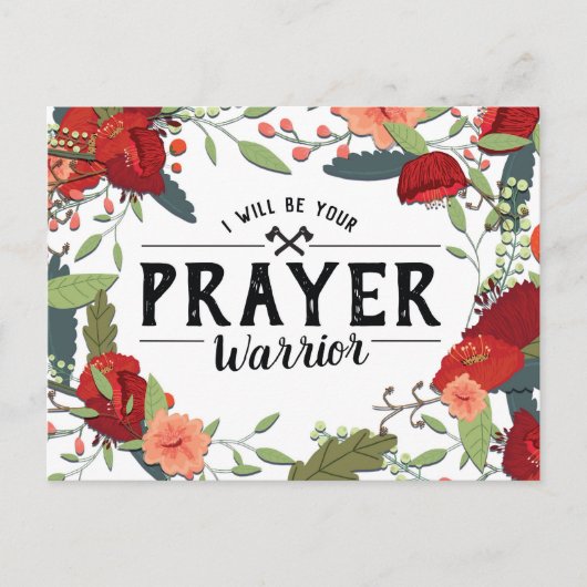 Support, Religious, I'll be your Prayer Warrior ポストカード (正面)