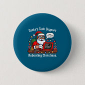 Support Santa Rebooting s Tech Shirt 缶バッジ (正面)