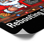 Support Santa Tech Rebooting s Tee ポスター (角)