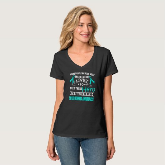 Support Scleroderma Awareness Hero Tシャツ (正面フル)