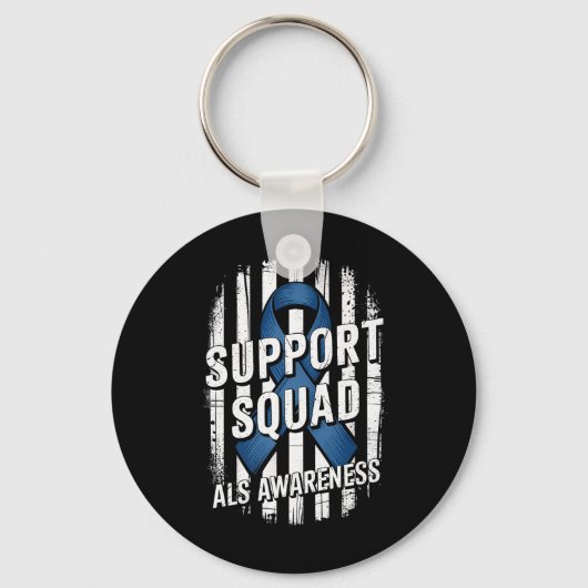 Support Squad Als認識度月Usa America Fla キーホルダー (正面)