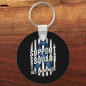 Support Squad Als認識度月Usa America Fla キーホルダー (正面)