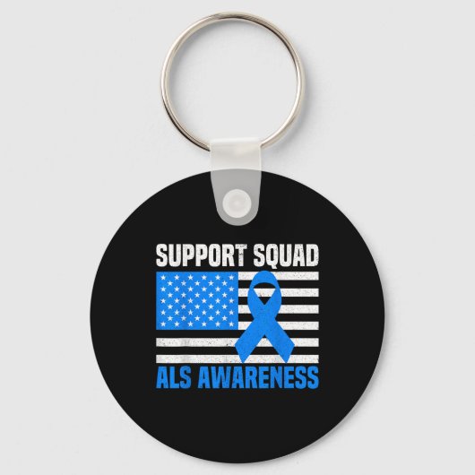 Support Squad Als認識度月Usa America Fla キーホルダー (正面)