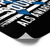 Support Squad Als認識度月Usa America Fla ポスター (角)