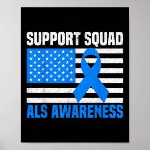 Support Squad Als認識度月Usa America Fla ポスター