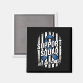 Support Squad Als認識度月Usa America Fla マグネット (正面/裏面)