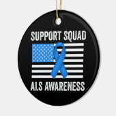 Support Squad ALS認識度 セラミックオーナメント (左)