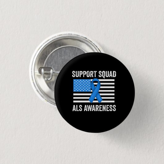Support Squad ALS認識度 缶バッジ (正面&裏面)