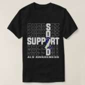 Support Squad ALS認識度 Tシャツ (デザイン正面)