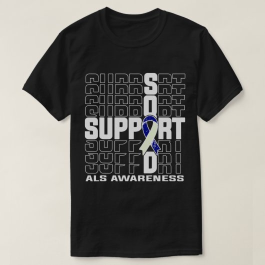 Support Squad ALS認識度 Tシャツ (デザイン正面)