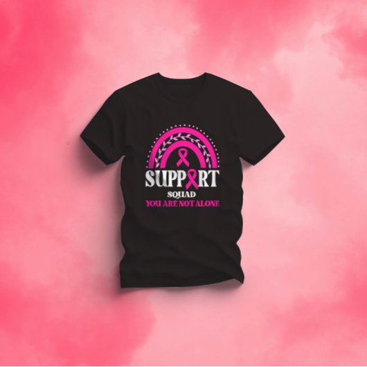 Support Squad Breast Cancer Awareness Leopard Pink Tシャツ