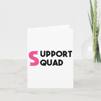 Support Squad Breast Cancer Warrior Survivor Pink  カード