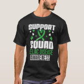 Support Squad Celiac Disease Awareness Gluten Free Tシャツ (正面)