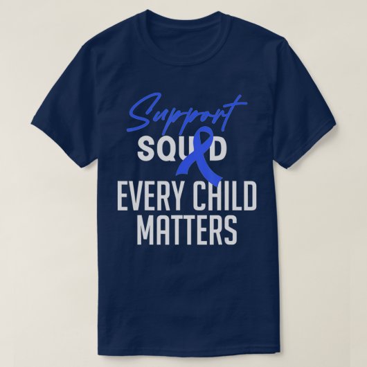 Support Squad Child Abuse Prevention Month Awarene Tシャツ (デザイン正面)