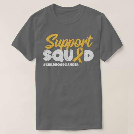 Support Squad Childhood Cancer Awareness Men Women Tシャツ (デザイン正面)