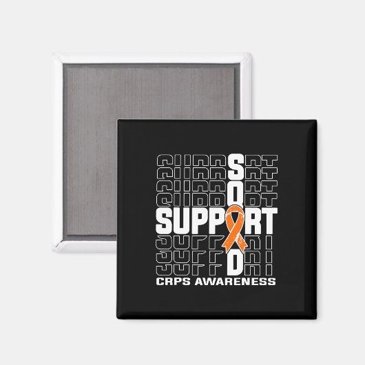 Support Squad Crps Awareness  マグネット (正面/裏面)