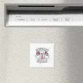 Support Squad Cute Ghosts Breast Cancer Awareness  マグネット (インサイチュ (食洗機))
