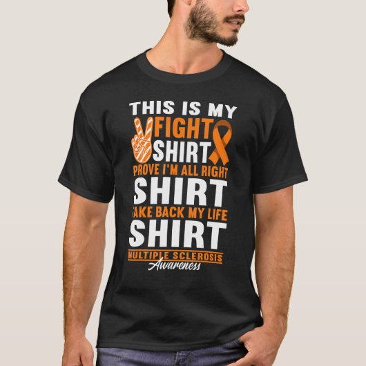 Support Squad Figh I Ed Ms. Multiple Sclerosis 1 Tシャツ (正面)
