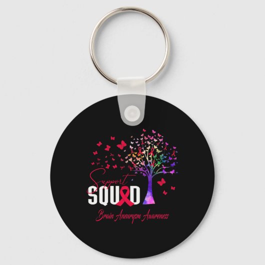 Support Squad For Brain Aneurysm Awareness  キーホルダー (正面)