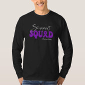 Support Squad Hemicrania Continua Awareness Purple Tシャツ (正面)