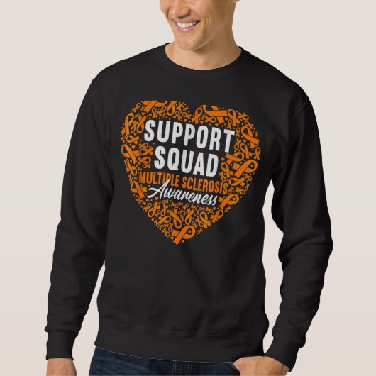 Support Squad I Ed Ms多発性硬化症認識度 スウェットシャツ (正面)