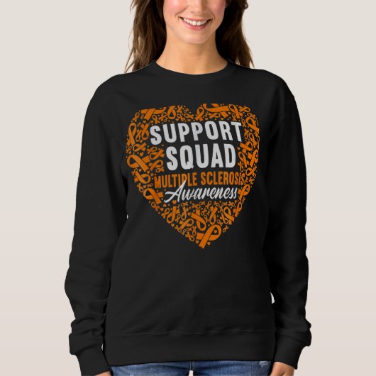 Support Squad I Ed Ms多発性硬化症認識度 スウェットシャツ (正面)