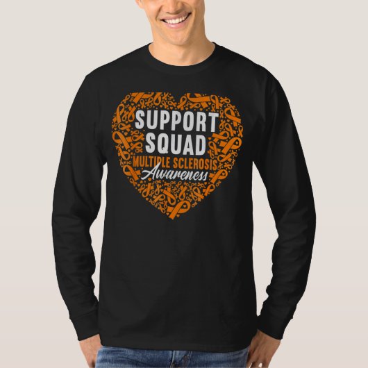 Support Squad I Ed Ms多発性硬化症認識度 Tシャツ (正面)