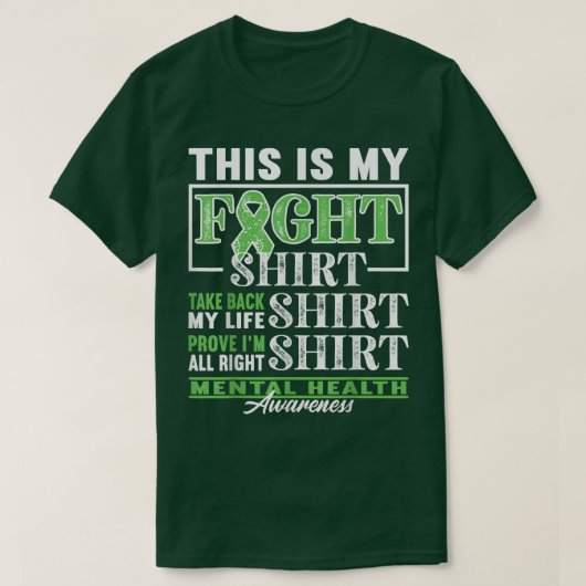 Support Squad I Fight Shirt I Depression & Mental Tシャツ (デザイン正面)
