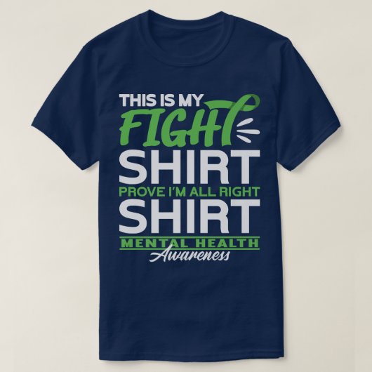 Support Squad I Fight Shirt I Depression & Mental Tシャツ (デザイン正面)