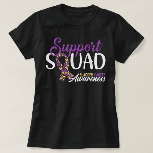 Support Squad I Urinary Bladder Cancer Awareness Tシャツ (デザイン正面)