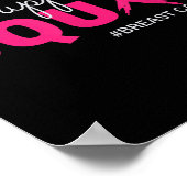 Support Squad I Wear Pink Breast Cancer Awareness ポスター (角)
