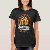 Support Squad Leukemia Awareness Rainbow Warrior F Tシャツ (正面)