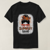 Support Squad Messy Bun Butterfly ADHD Awareness 1 Tシャツ (デザイン正面)