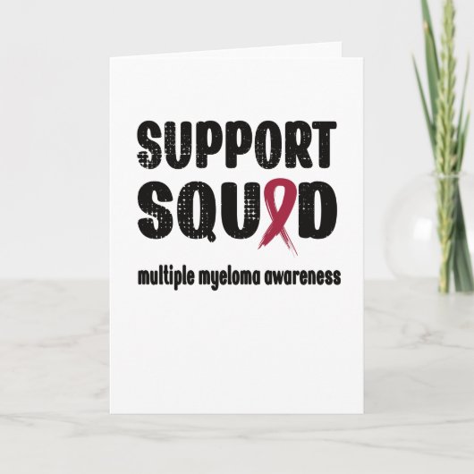 Support Squad Multiple Myeloma Awareness Ribbon カード (正面)