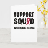 Support Squad Multiple Myeloma Awareness Ribbon カード (黄色い花)