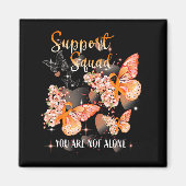 Support Squad Multiple Sclerosis Awareness Orange マグネット (正面)