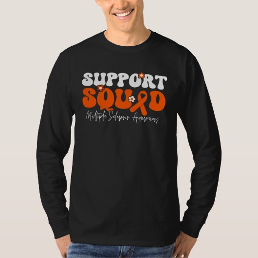 Support Squad Multiple Sclerosis Awareness Tシャツ (正面)
