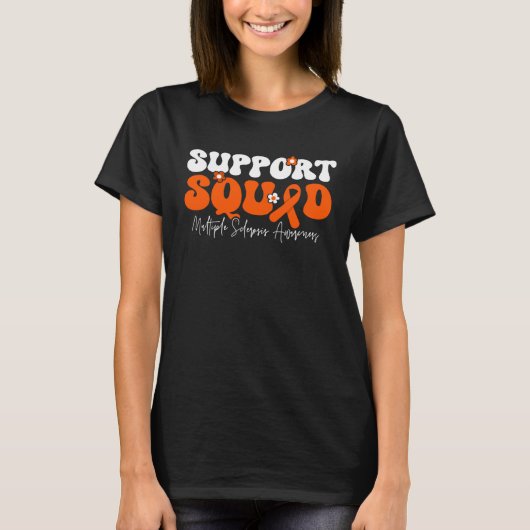 Support Squad Multiple Sclerosis Awareness Tシャツ (正面)