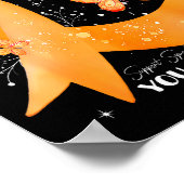 Support Squad Orange Ribbon Multiple Sclerosis Awa ポスター (角)