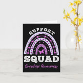 Support Squad Overdose Awareness Rainbow  カード (黄色い花)