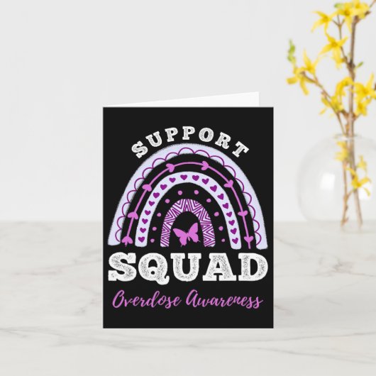 Support Squad Overdose Awareness Rainbow  カード (黄色い花)