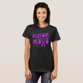 Support Squad Pancreatic Awareness Purple Ribbon Tシャツ (正面フル)