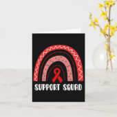 Support Squad Red Rainbow Blood Cancer Awareness カード (黄色い花)