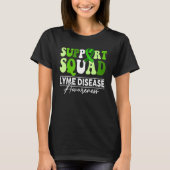 Support Squad Sunflower Hair Lyme Disease Awarenes Tシャツ (正面)