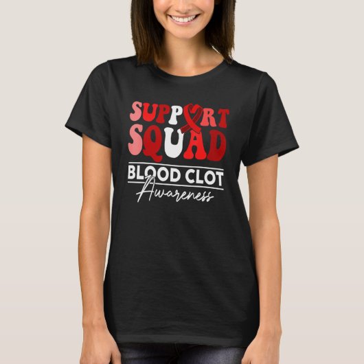 Support Squad Sunflower Hair Red Blood Clot Awaren Tシャツ (正面)