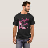 Support Team Breast Cancer Awareness High Heel Pin Tシャツ (正面フル)